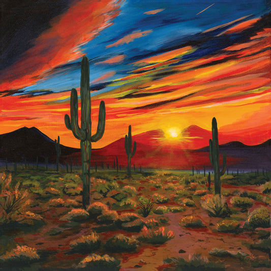 Arizona Sunset Print on Canvas - Limted Edition